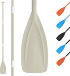 Paddle Board Paddle Detachable, Stand Up Paddle for Adults with Double Locks, Kayak Paddle Adjustable with Glass Fiber Blade, Floating Paddle Board Oar with Lightweight