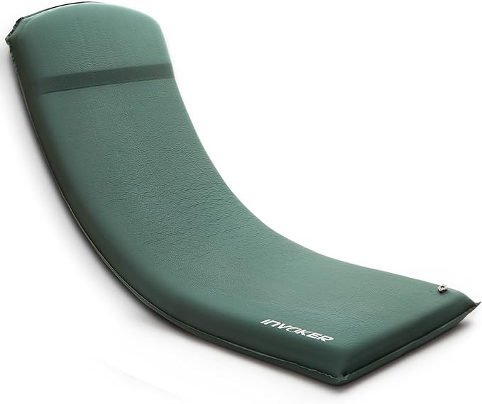 3.15" Self Inflating Camping Sleeping Pad, Ultra-Thick Elasticity Foam Fast Inflating 4-Season Insulated Durable Camping Mat Air Mattress with Pillow, for Tent, Car, Camping, Traveling, Green