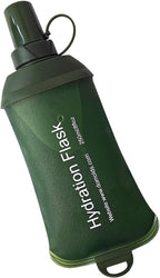 WILDREEDS 250ml Soft Flask, TPU Collapsible Soft Water Bottle for Hydration Pack, Running Vest, Folding Water Bottle for Hiking Cycling Climbing-1Pcs, Green