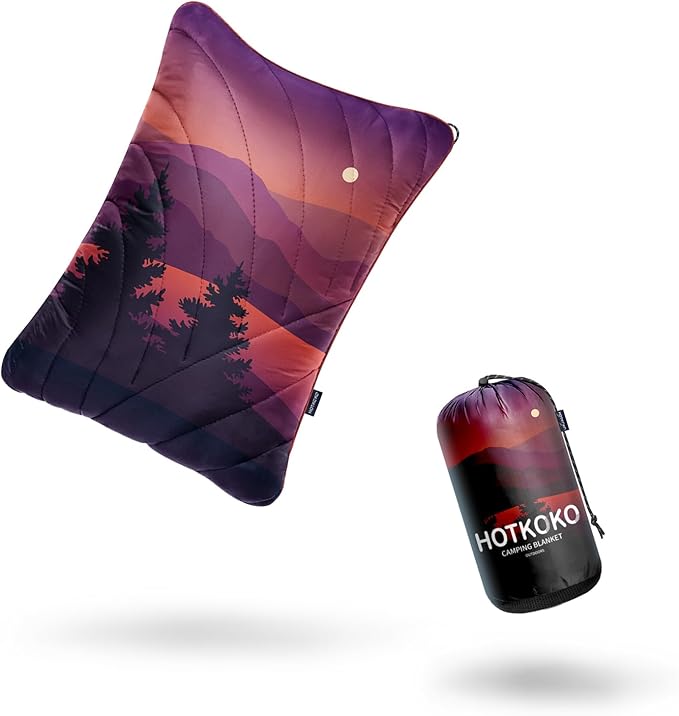 Camping Pillow,Supportive Compressible Travel Pillow Large Size Lightweight Camp Pillow with Storage Bag for Camping,Hiking,Backpacking,Airplane