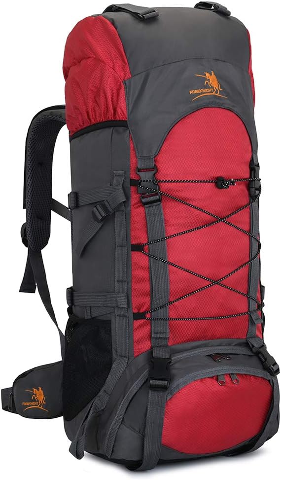 Bseash 60L Internal Frame Waterproof Hiking Camping Backpack with Rain Cover, Large Outdoor Sport Travel Daypack Rucksack