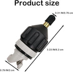 3pcs Sup Paddle Board Inflator Air Pump Adapter Adaptor Attachments for Inflatables Kayaks Boats Stand Up Paddleboard Valve Connector Accessories