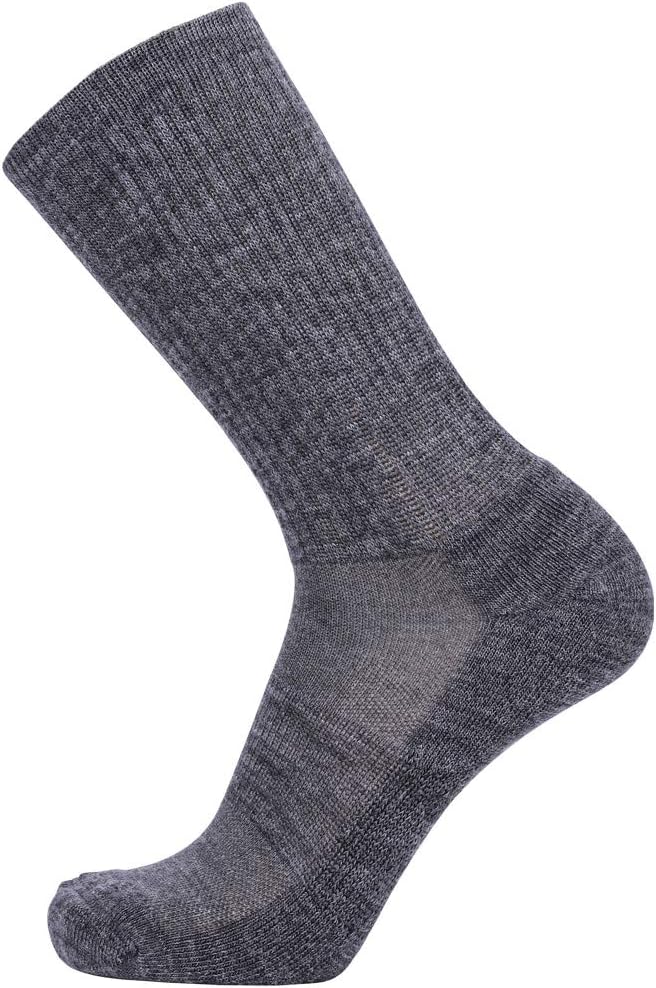 EnerWear 4 Pack Women's Merino Wool Outdoor Hiking Trail Crew Sock