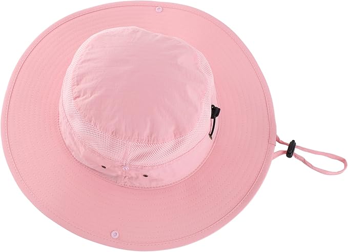 Connectyle Wide Brim Sun Hat for Men Breathable Cowboy Boonie Hat UPF 50+ Sun Protection Bucket Hat for Fishing Hiking