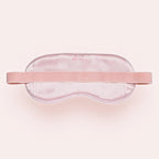 Luxury Silk Sleep Mask with 22mm Mulberry Silk, Velvet Elastic Band, Heat Therapy Pocket, and Travel Pouch, Pink Color