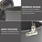 Aluminum Alloy Camping Hanging Pot with Lid Lifter Handle Lightweight 4200ml Portable Pot for Camping Cooking Hiking Picnic