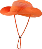 Connectyle Wide Brim Sun Hat for Men Breathable Cowboy Boonie Hat UPF 50+ Sun Protection Bucket Hat for Fishing Hiking