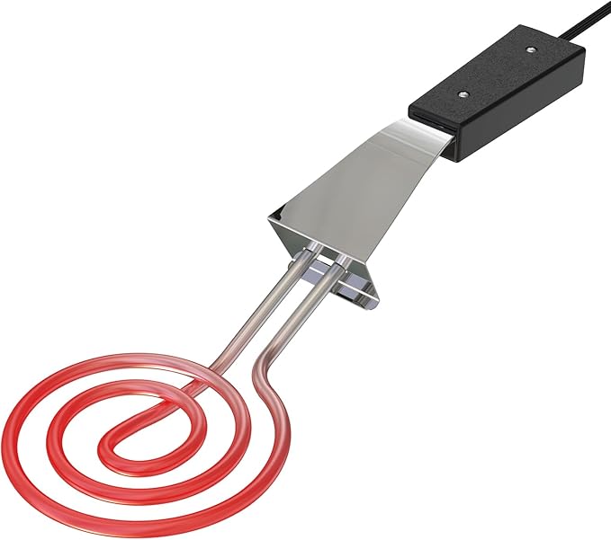 700W Electric Charcoal Starter for BBQ Grill Smoker Fireplace, Firepit, Stove - Design with Large Spiral Heating Element, 30% Faster Igniting Fire - 3 Feet Power Cord