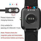 Vancle 2 Pack VeryFit Smartwatch Charger Cable, Magnetic USB Charging Cable for Veryfit Smart Watch ID205L, ID205U, IDW28, ID207, IDW13, IDW15, IDW19, ID208 Plus, ID208BT, ID206 and More (3.3ft/100cm)