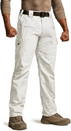 CQR Men's Tactical Pants, Water Resistant Ripstop Cargo Pants, Lightweight EDC Work Hiking Pants, Outdoor Apparel