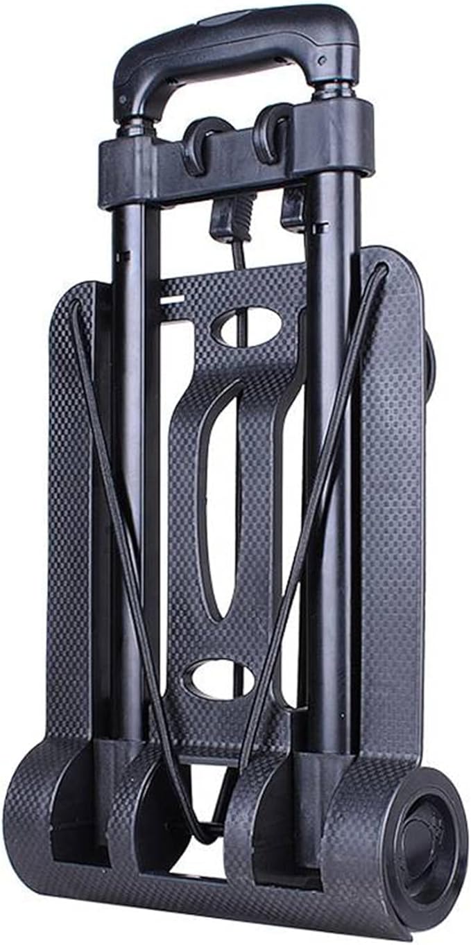 Folding Dolly Hand Truck, 110 lbs Capacity, 2 Wheel Luggage Cart, Compact and Portable for Travel, Shopping, Airport