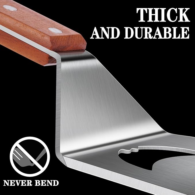 BBQ Gift for Men Dad Husband, Fathers Day Birthday Gifts, 7 in 1 Grill Spatula, Fun BBQ Accessories, Funny Grill Spatula for Outdoor Cooking, Outdoor Cooking Camping Multifunctional Tool