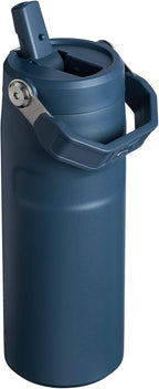 Stanley IceFlow Flip Straw 2.0 Water Bottle 16 OZ | Built-In Straw with Larger Opening | Lightweight & Leak-Resistant | Insulated Stainless Steel | BPA-Free | Navy