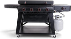 Camp Chef Gridiron Pro- 36" Outdoor Griddle Grill with Side Burner, Flamethrower Ignition & Hinged Lid- Premium 36" Flat Top Grill for Outdoor Cooking