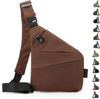 Anti Theft Crossbody Travel Bag for Women Men,Multi-pocket Crossbody Bag,Slim Sling Bag with Adjustable Strap