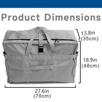 Large Duffel Bag, Waterproof Carry on Weekend Overnight Storage Bag over Luggage for Airline, Travel, Camping, Moving