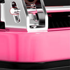 Flatbed cart Folding Pink Lightweight Platform Truck with 5" Rubber Casters Utility Push Carts for Luggage Moving