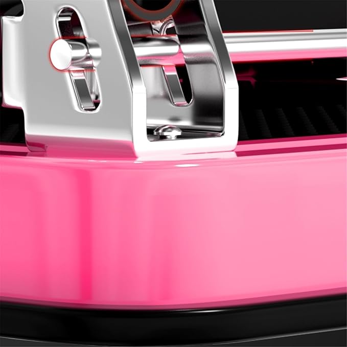 Flatbed cart Folding Pink Lightweight Platform Truck with 4" Rubber Casters Utility Push Carts for Luggage Moving