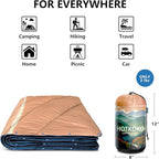 Camping Blanket,Lightweight Puffy Printed Camping Blanket Packable Outdoor Blanket for Camping,Traveling, Stadium, Hiking, Picnics