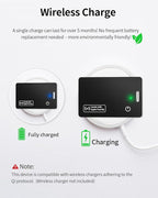 Air Tracker Tag Bluetooth Tracker for Apple Find My, Air Tracker Tag Key Finder Rechargeable (iOS Only) Smart Wallet Tracker Card, Worldwide Tracking for Bags, Passport