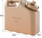 Scepter 2.5 Gallon True Military BPA Free Water Container, Food Grade Water Jug for Camping and Emergency Storage