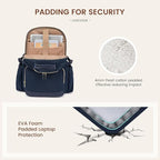 LOVEVOOK Laptop Backpack for Women with Pouch Pocket for Large Capacity Cup,17 Inch Laptop Computer Bag Travel Backpack Purse,Waterproof Work Business Backpack College Teacher Bags,Dark Blue