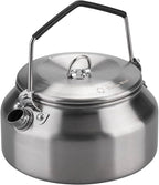 Camping Kettle 1Liter, Camp Tea Coffee Pot Stainless Steel Outdoor Hiking Kettle Pot Lightweight Durable Camping Tea Kettle