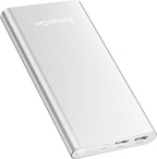 Pilot 4GS Portable Charger 12000mAh Fast Charging Power Bank Dual 3A High-Speed Output Battery Pack Compatible with iPhone 16 15 14 13 12 11 and More (Silver)