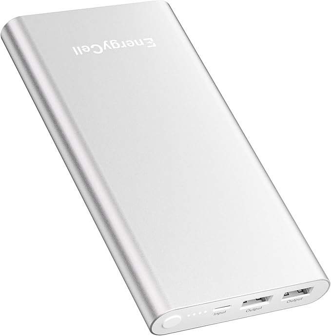Pilot 4GS Portable Charger 12000mAh Fast Charging Power Bank Dual 3A High-Speed Output Battery Pack Compatible with iPhone 16 15 14 13 12 11 and More (Silver)
