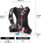 USWE Outlander Hydration Pack with Water Bladder, Hydration Backpack - Backpack for Cycling, MTB, Trail Running & More