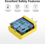 iPhone 17 16 15 Charger Fast Charging 6FT - 20W USB C Charger Block with 6FT Type C to C Cable Compatible with iPhone 17/17 Pro/17 Pro Max/Air/16/16e/15, iPad Pro, iPad Air (Yellow)