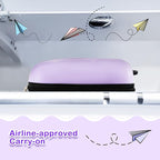 HONEY JOY Kids Luggage, 16” Children Rolling Suitcase w/Wheels & Telescopic Handle, Hard Shell Lightweight Travel Luggage for Toddlers, Carry On Luggage with Wheels for Boys Girls(Purple Unicorn)