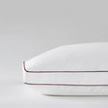 Saatva Latex Pillow - Standard Loft (4” - 5”) - Hypoallergenic Pillow with Shredded Latex Core - Breathable - Machine Washable Organic Cotton Cover - Queen (28"x18") 1 Pack