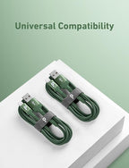 iPhone Charger Cable 2Pack 10FT, [Apple MFi Certified] Lightning Cable, iPhone Fast Charging Cord Extra Durable USB A to Lightning Cable Compatible with iPhone 14 13 12 11 Pro Max and More (Green)