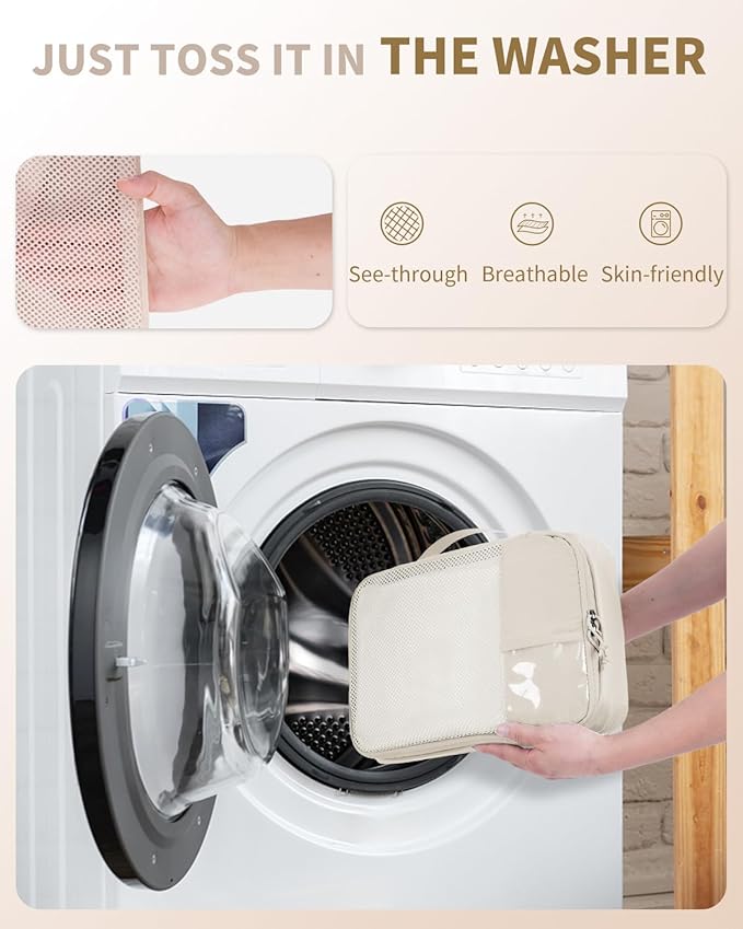 ECOHUB 4 Set /6 Set Packing Cubes for Travel Durable Suitcase Organizer Bags Set with Personalized Tag Various Sizes Travel Essentials Traveling Accessories for Luggage Machine Washable