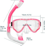 Snorkeling Set for Kids, Full Dry Snorkeling Mask Set for Adults, Anti-Fog Protection, Unisex,HD Panoramic View, Snorkeling Gear for Kids 4-14 Age