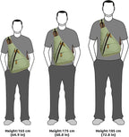 KL928 Canvas Sling Bag - Small Crossbody Backpack Shoulder Casual Daypack Rucksack for Men Women(Large Version)