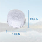 6pcs Replaceable Activated Charcoal for Water Filter Straw, Activated Carbon Filter Reduce Dirt, Microplastics, 30+ Contaminants from Water, Filter Replacement for Hiking, Camping, Travel