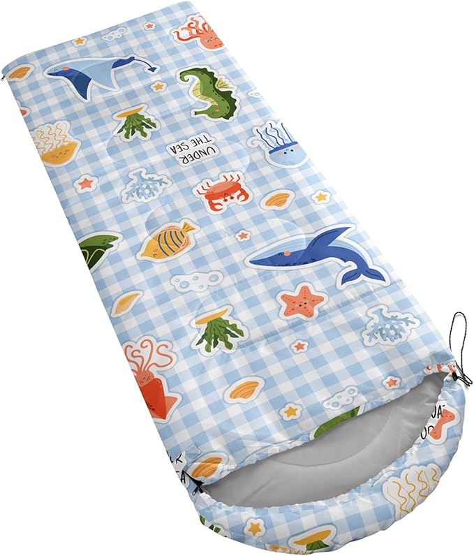 Sleeping Bags for Adults Kids,Backpacking Camping Sleeping Bag for Girls Boys Lightweight Waterproof Cold/Warm Weather Sleeping Bag for All Season