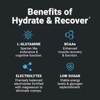 Wilderness Athlete - Hydrate & Recover | Liquid Hydration Packets Electrolyte Drink Mix - Recover Faster with Bcaas - 30 Single Serving Hydrate Packets (Blue Raspberry)