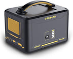 VTOMAN 2376Wh Portable Power Station, Jump 1500X Solar Generator with Extra Battery, 3000W Peak Durable LiFePO4 (LFP) Battery Station with 1500W AC Outlets, PD 100W for Home Backup & RV/Van Camping