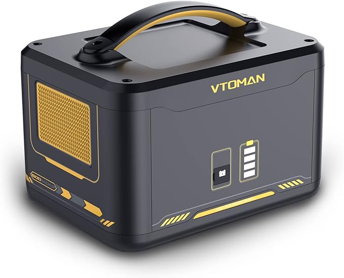 VTOMAN 2376Wh Portable Power Station, Jump 1500X Solar Generator with Extra Battery, 3000W Peak Durable LiFePO4 (LFP) Battery Station with 1500W AC Outlets, PD 100W for Home Backup & RV/Van Camping