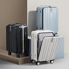 Hanke 20 Inch Carry On Luggage Hard Shell Suitcases with Wheels Luggage Suitcase Travel Luggage for Women Men Rolling Luggage Bags for Business Trip Weekender-Ivory white