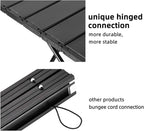 ROCK CLOUD Portable Camping Table Ultralight Aluminum Camp Table Folding Beach Table for Camping Hiking Backpacking Outdoor Picnic, Size L