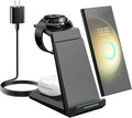 Wireless Charger for Samsung - NANAMI 3 in 1 Charging Station for Multiple Devices, Fast Charger Stand for Galaxy S25 S24 S23 Ultra S22 S21 Z Flip Fold 4,Galaxy Watch 6/5/5 Pro/4/3, Galaxy Buds 2 Pro