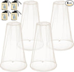 HESTYA 4 Pack Mosquito Head Net Face Mesh Protecting Net for Outdoor Hiking Camping Climbing Mosquito Fly Insects Preventing(Beige)