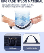 ECOHUB 6 Set Compression Packing Cubes, Lightweight Cruise Ship Vacation Travel Essentials, Durable Travel Accessories for Suitcase Luggage Organizer Bags Set with YKK Zippers Shoe Bag, Dark Blue