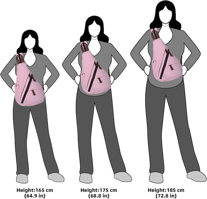 KL928 Canvas Sling Bag - Small Crossbody Backpack Shoulder Casual Daypack Rucksack for Men Women(Large Version)