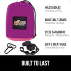 GORILLA GRIP Durable Portable Camping Hammock, Holds 500lbs with Heavy Duty Tree Straps, Comfortable Travel Swing, Camp Hammocks, Easy to Use and Install, Outdoor Essentials, Purple, 10x6.5 FT