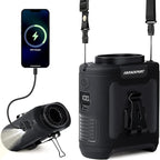 Portable Waist Fan Clip on, Personal Wearable Belt Fan 10000mAh Rechargeable Battery Under Shirt,5 Speeds with light, Neck Fan Hands-Free Cooling For Outdoor Camping Travel (Black)